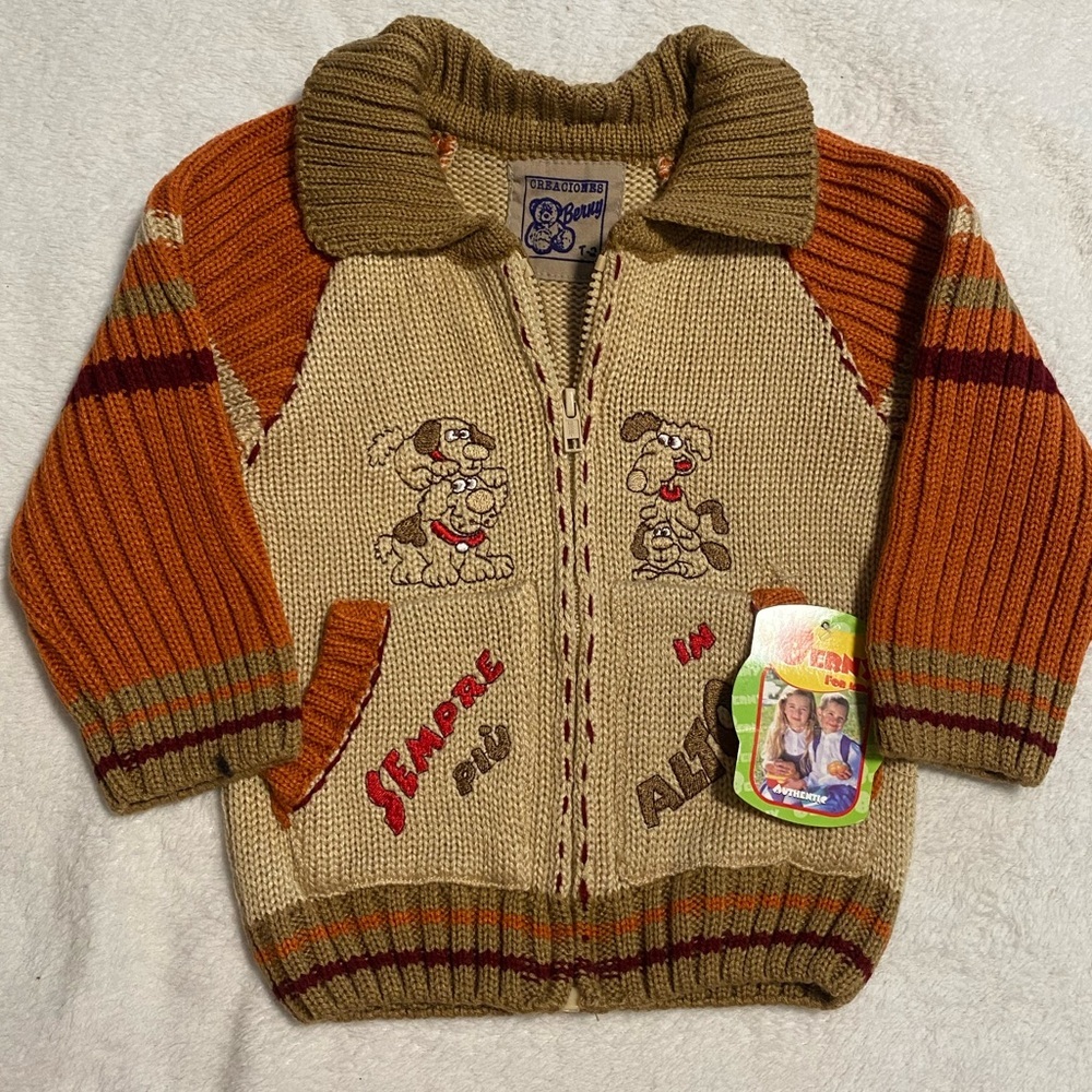 Benny Creaciones Full Zip  Knit Sweater
